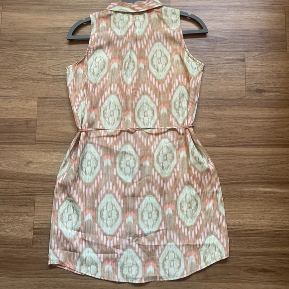 Olive & Oak Sleeveless Dress Tunic Womens XS Button Down 100% Polyester - Picture 2 of 9